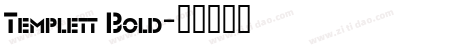 Templett Bold字体转换
